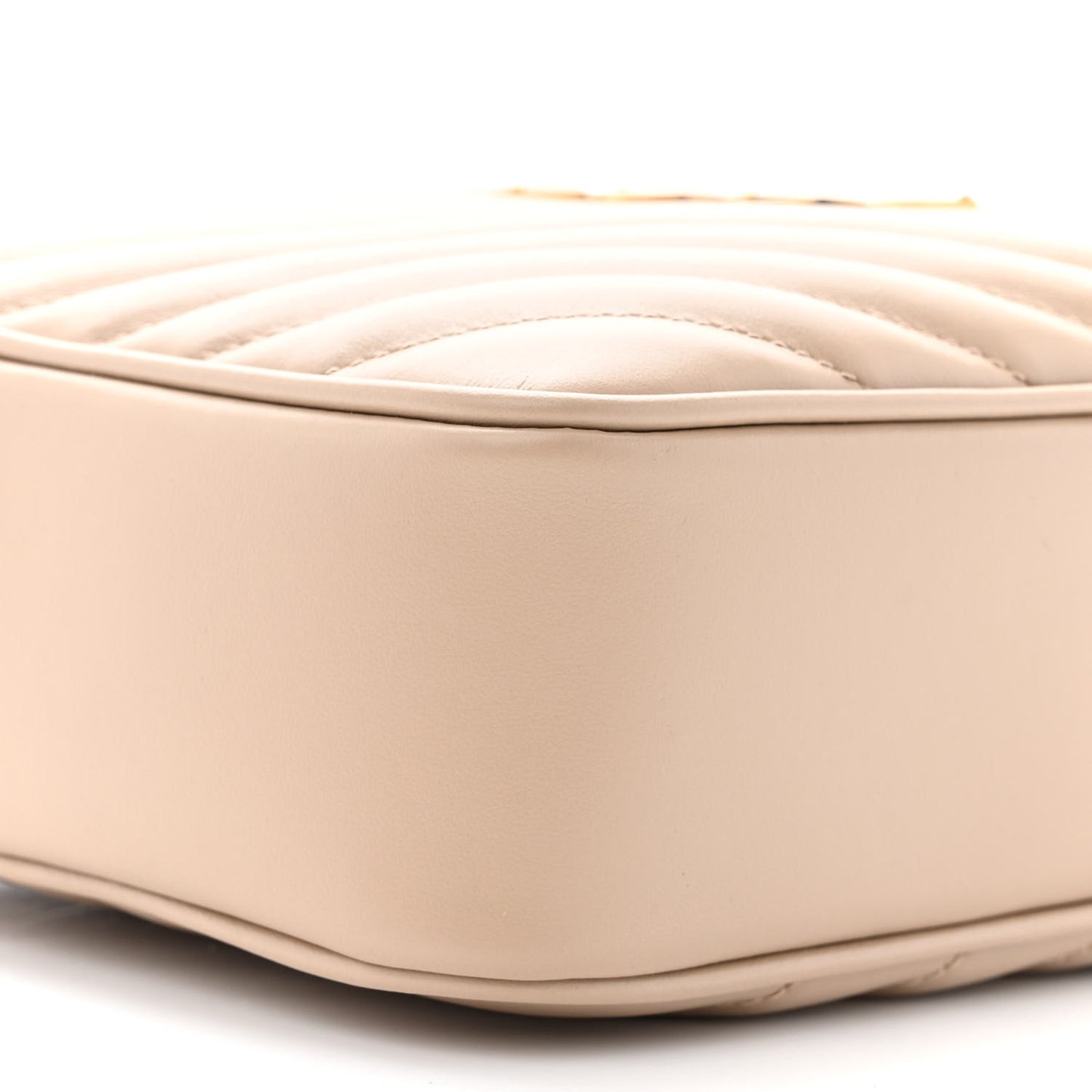 Calfskin Matelasse Monogram Lou Camera Bag Dark Beige
