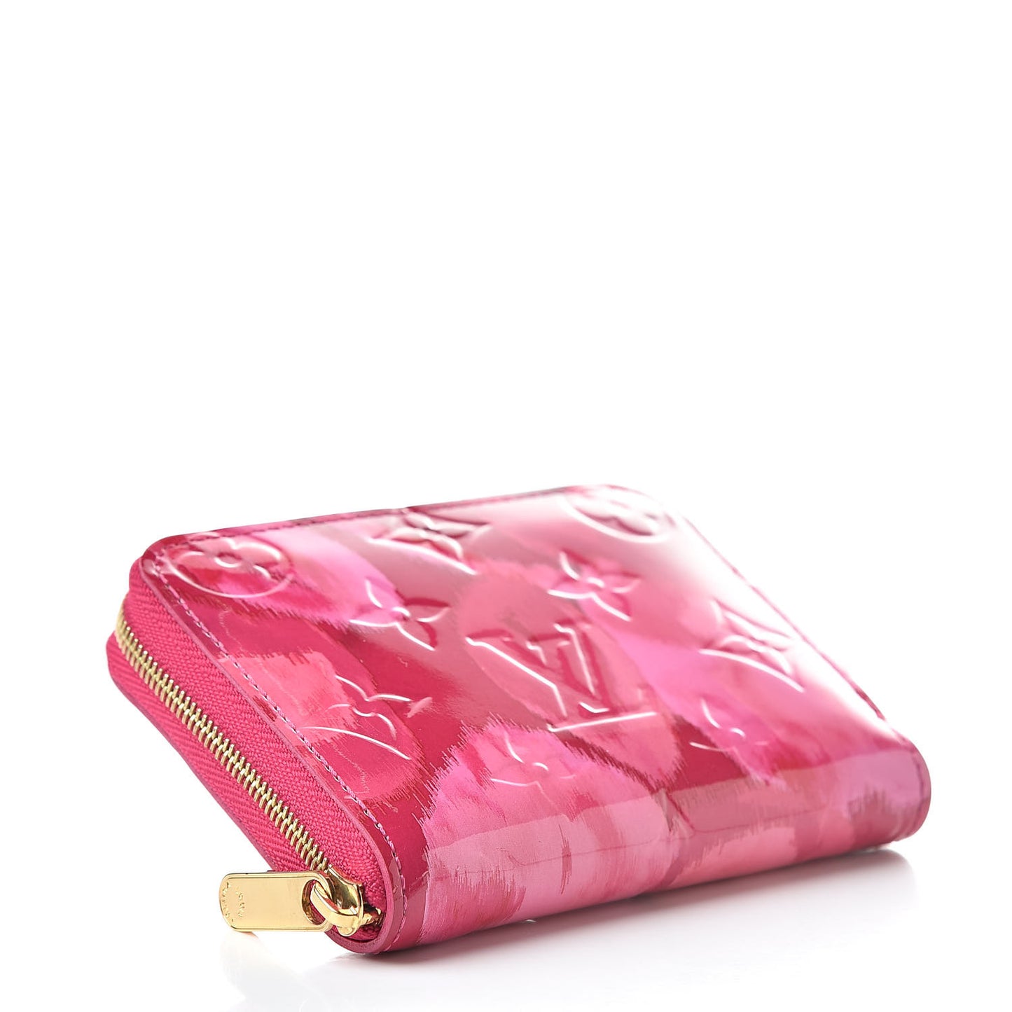 Vernis Ikat Zippy Coin Purse Rose Indien