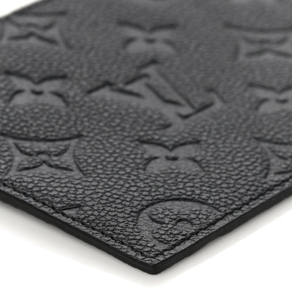 Louis Vuitton Empreinte Felicie Chain Wallet Zippered Insert Black 8 of 9