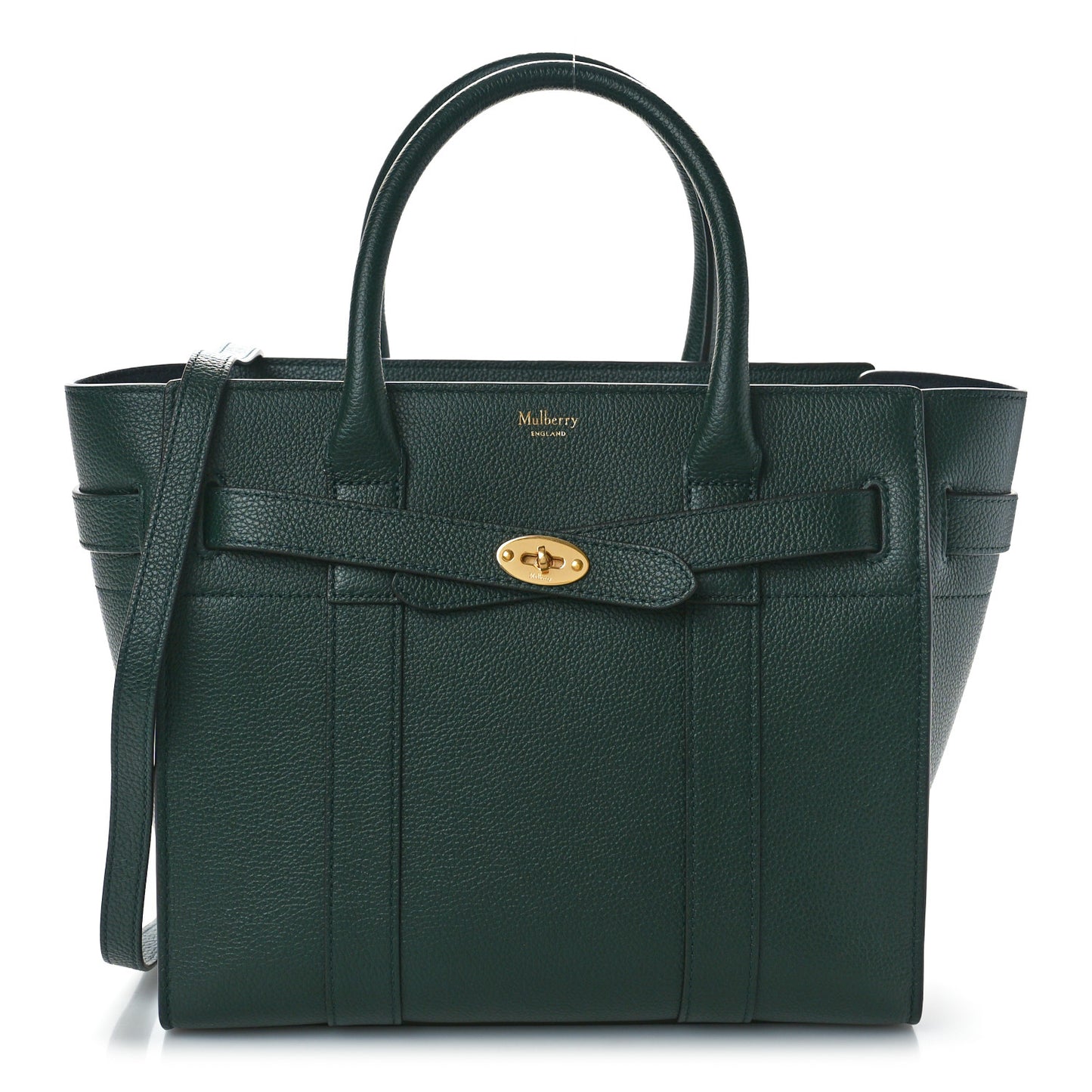 Small Classic Grain Small Zip Bayswater Mulberry Green