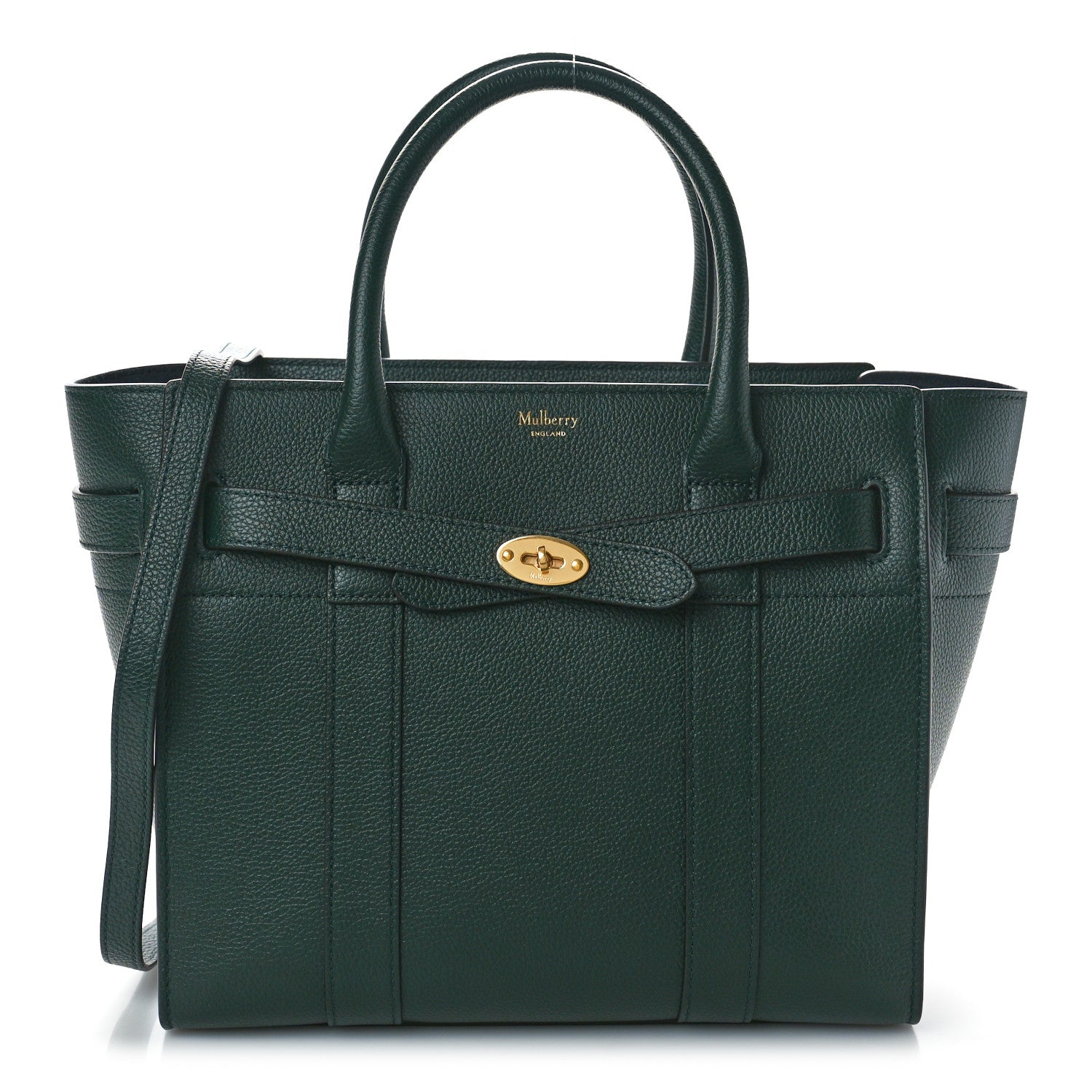 Mulberry Small Classic Grain Small Zip Bayswater Mulberry Green 1 of 9