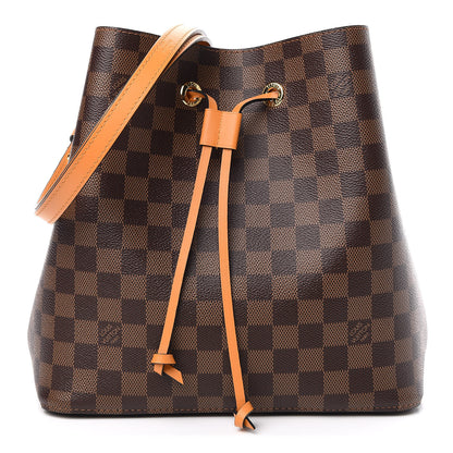 Louis Vuitton Damier Ebene Neonoe MM Safran 1 of 9