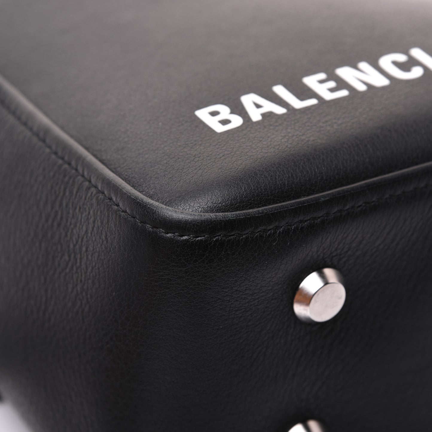 Calfskin S Triangle Duffle Black