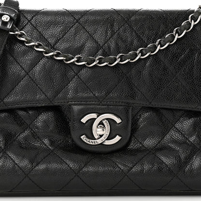 Chanel Crumpled Grained Calfskin Medium CC Crave Flap Black 8 of 14