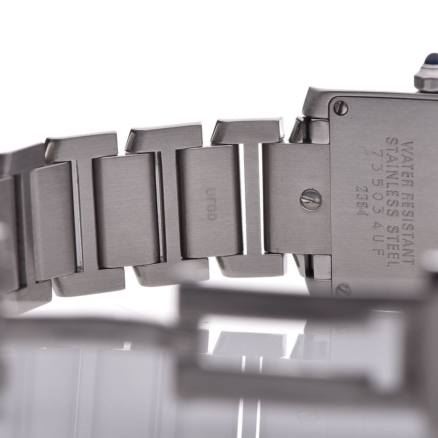 Stainless Steel 20mm Tank Francaise Quartz Watch