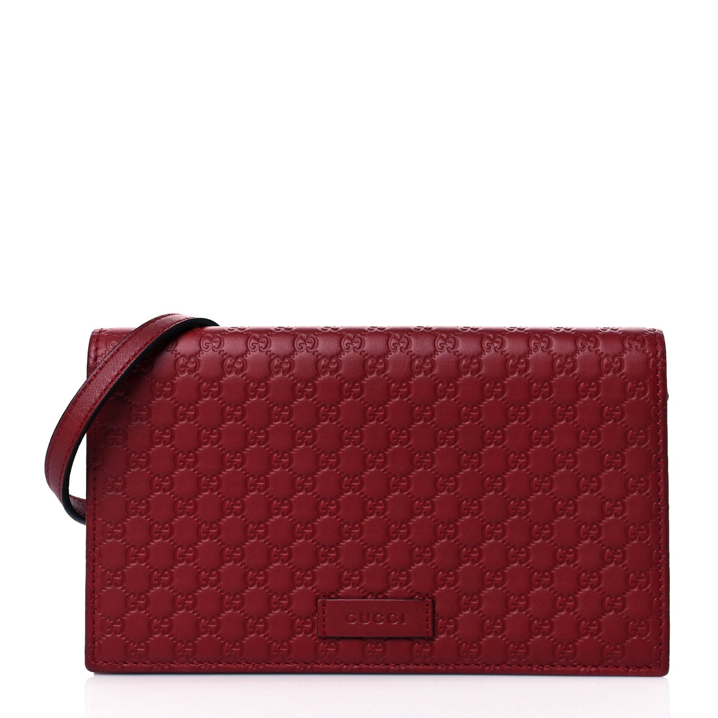 Microguccissima Crossbody Wallet Red
