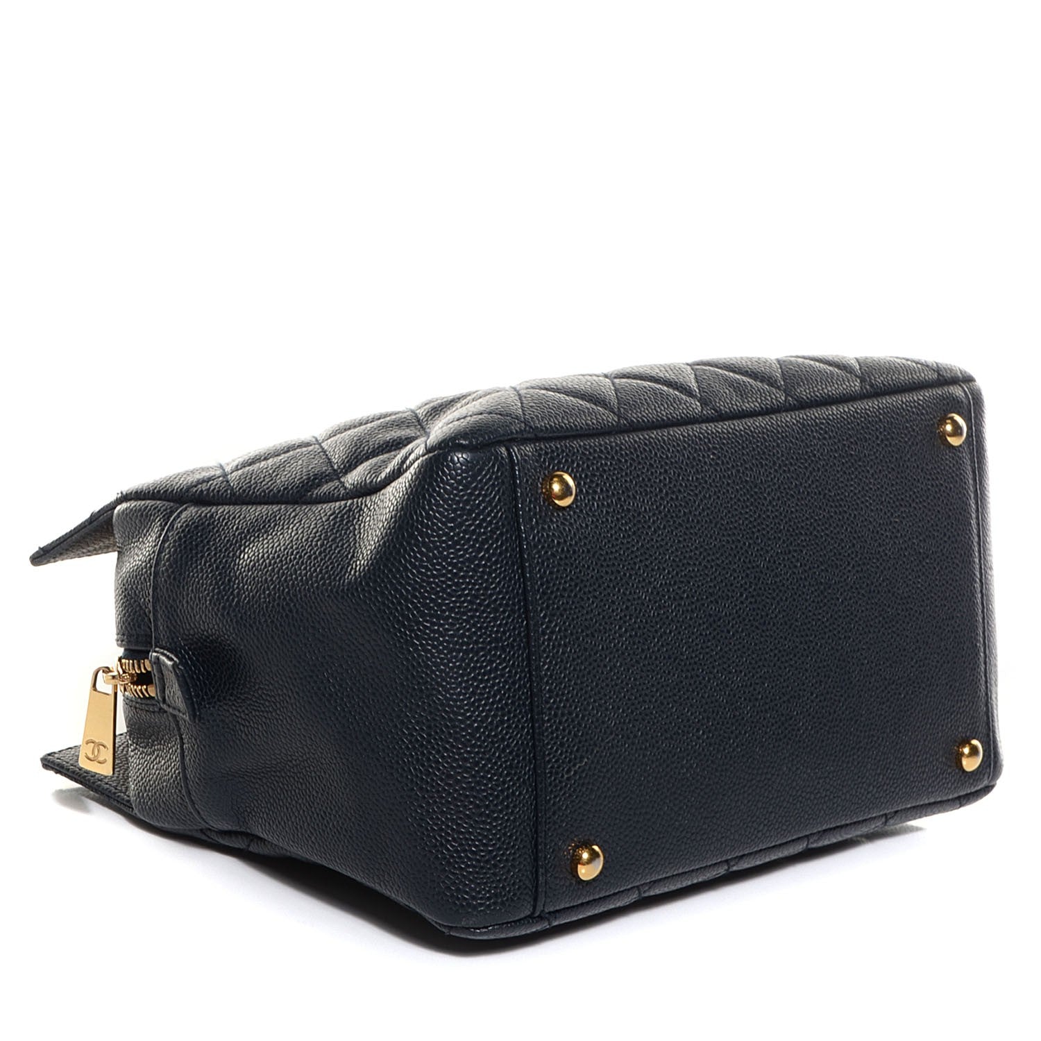 Chanel Caviar Quilted Petit Timeless Tote PTT Navy 4 of 7