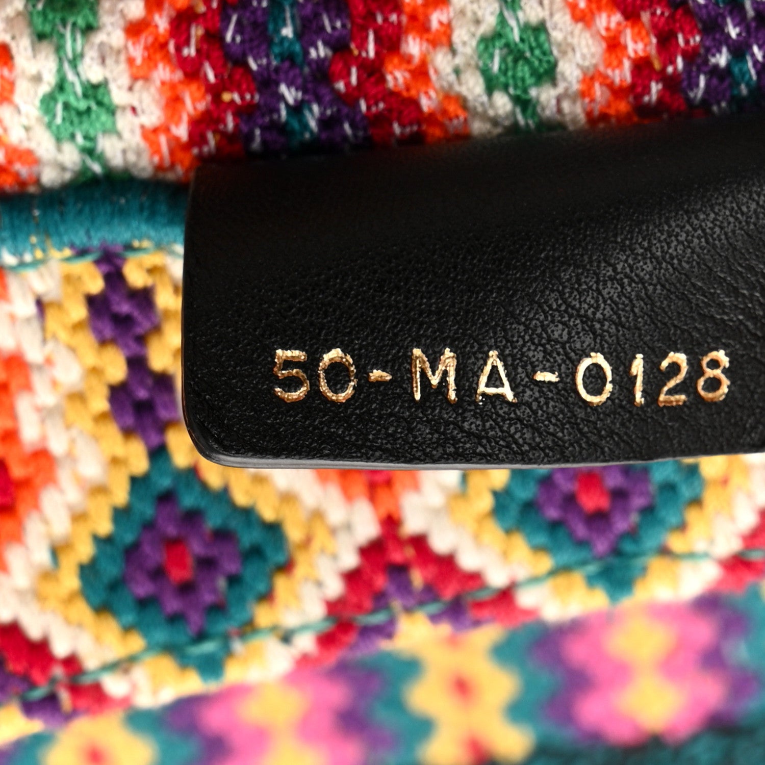 Christian Dior Canvas Embroidered Large Book Tote Orange