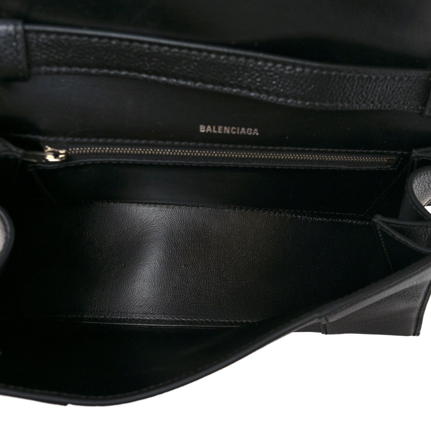 Balenciaga Grained Calfskin Small Hourglass Sling Shoulder Bag Black 5 of 10