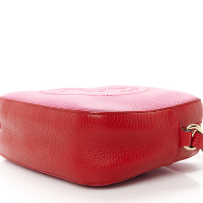 Gucci Dollar Calfskin Bi-Color Small Soho Disco Bag New Rosette Hibiscus Red 11 of 11