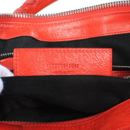 Balenciaga Agneau Giant 21 Silver Hardware Work Vermillion 7 of 9