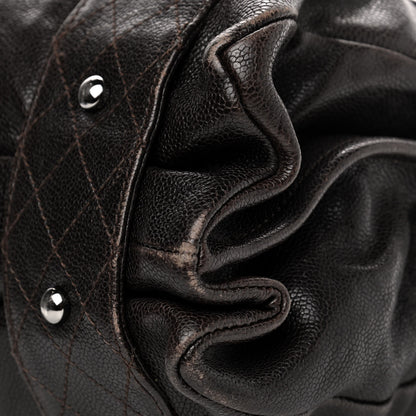 Chanel Glazed Caviar Pocket In The City Tote Brown 6 of 6