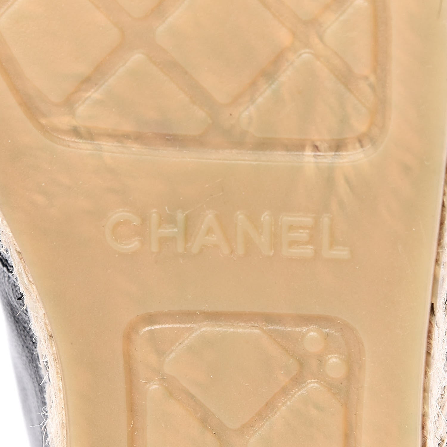 Chanel Lambskin CC Espadrilles 39 Black SIlver 7 of 11
