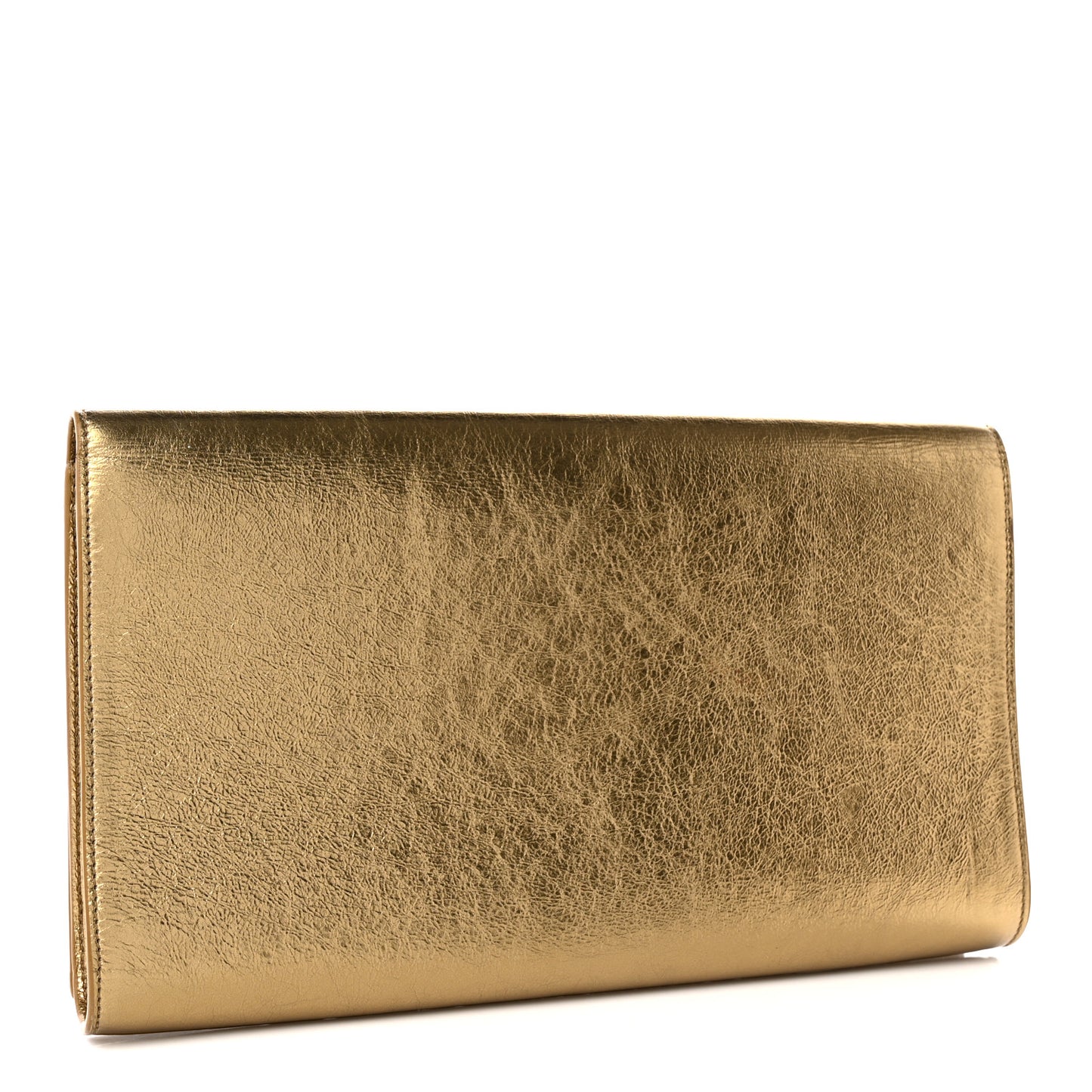 Metallic Calfskin Monogram Large Belle De Jour Clutch Gold