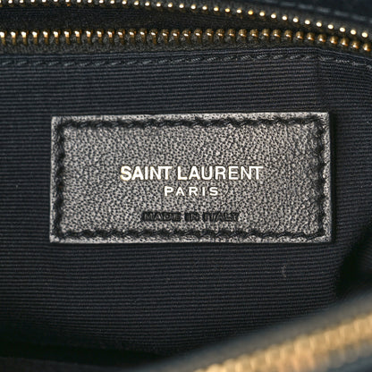 Saint Laurent Calfskin Y Quilted Monogram Medium Loulou Chain Satchel Dark Smog 6 of 10