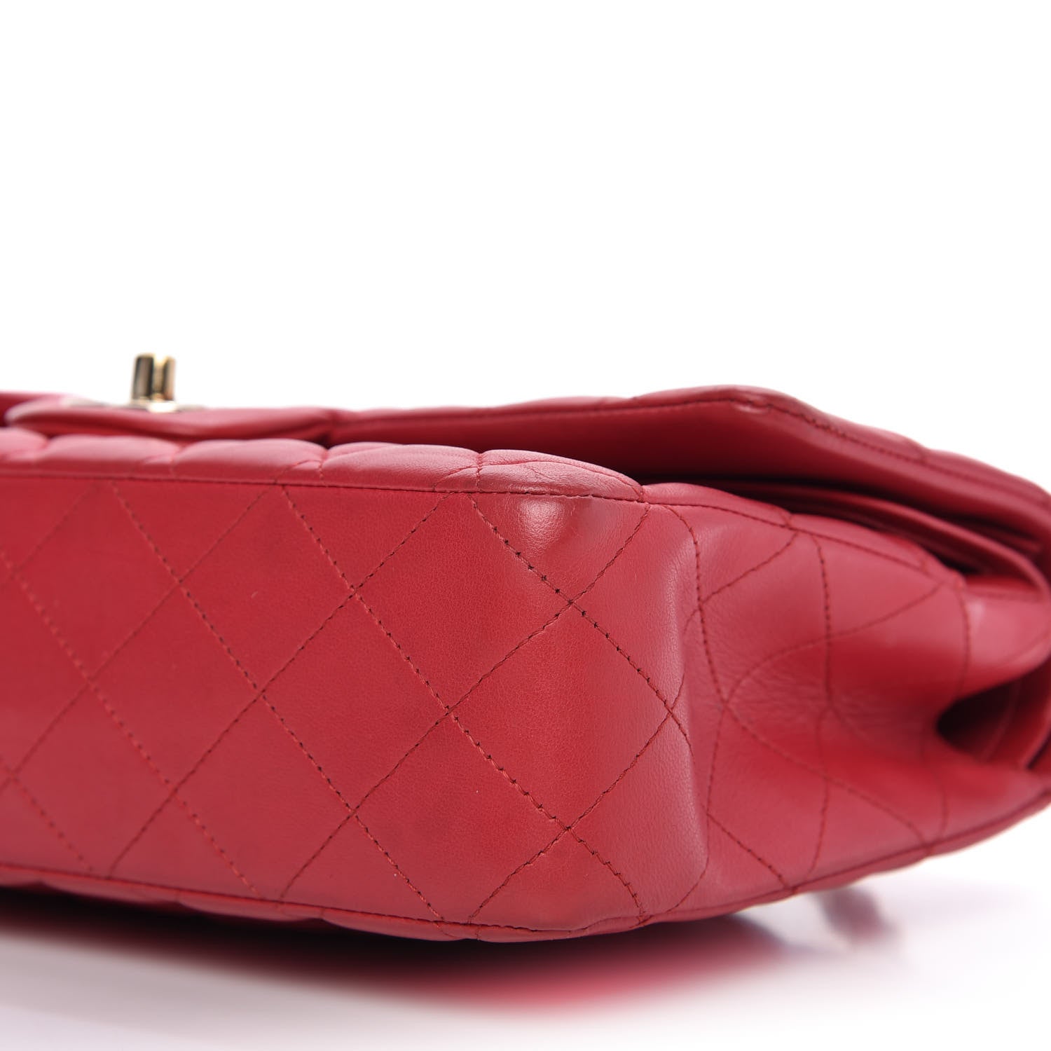 Chanel Lambskin Quilted Medium Double Flap Red 7 of 10