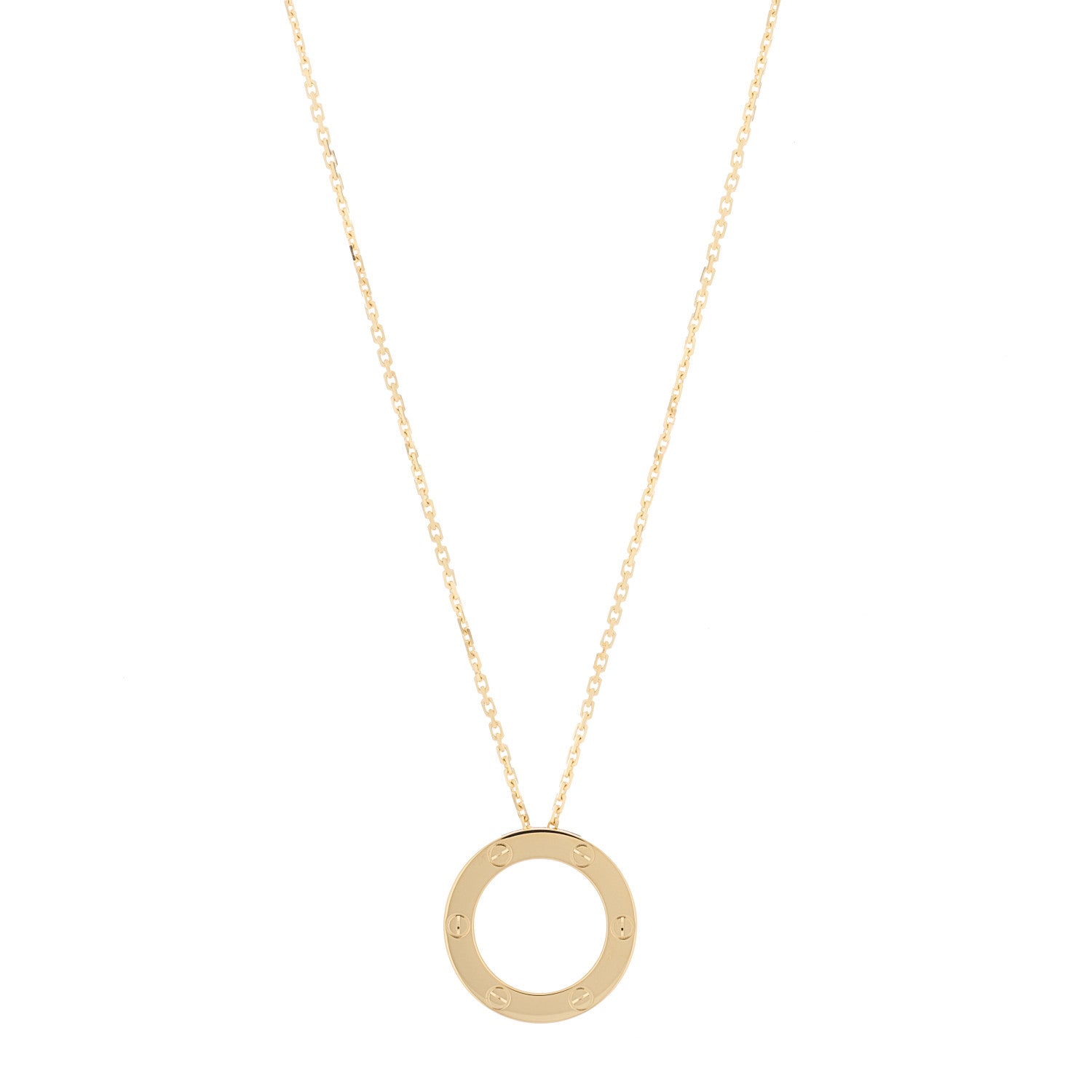 Cartier 18K Yellow Gold LOVE Pendant Necklace 1 of 6