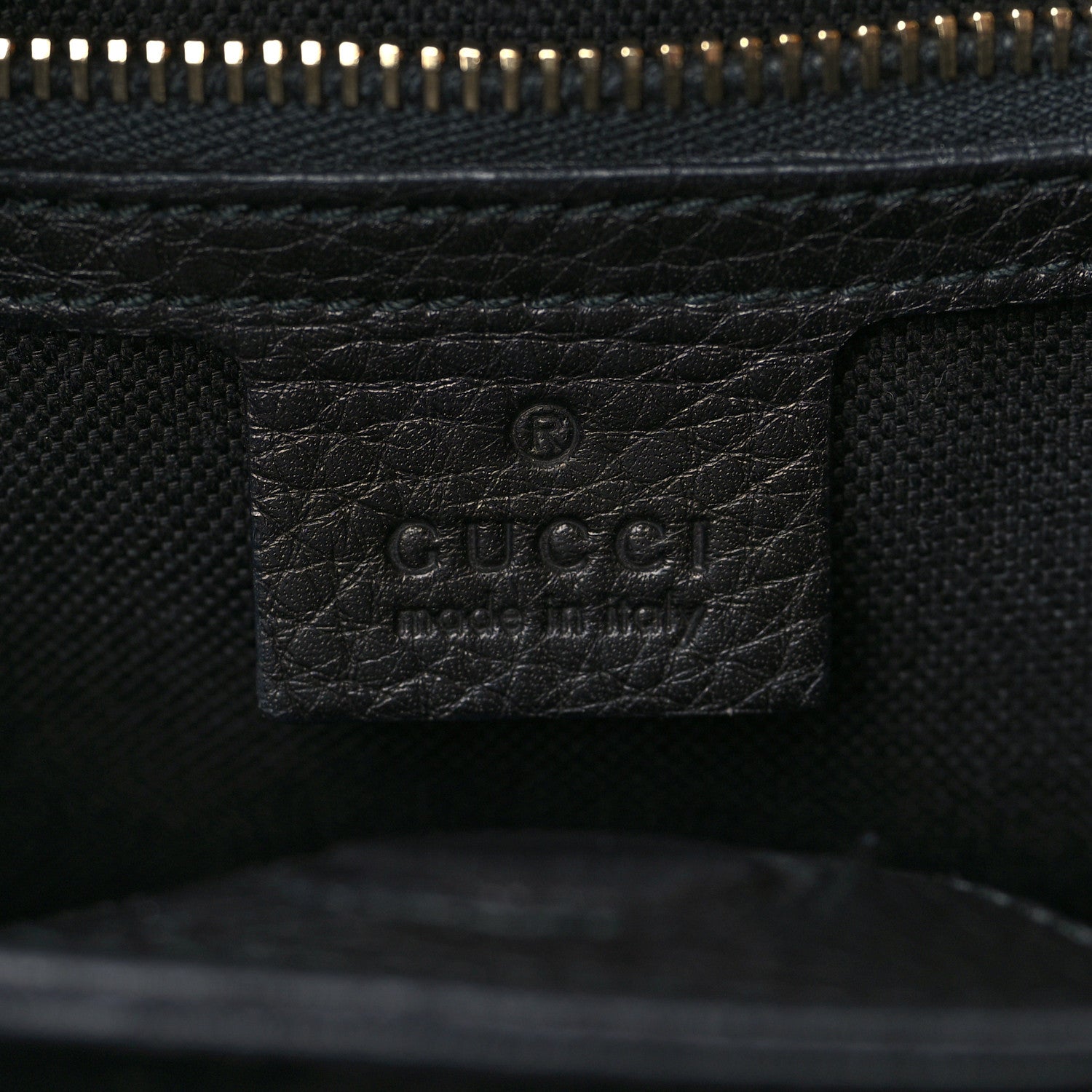 Gucci Calfskin Small Bamboo Shopper Tote Black 5 of 5
