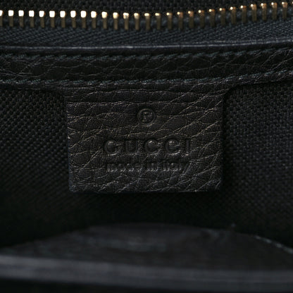 Gucci Calfskin Small Bamboo Shopper Tote Black 5 of 5