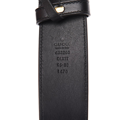 Gucci Moon Calfskin Pearl Double G 40mm Belt 95 38 Black Cream 5 of 7