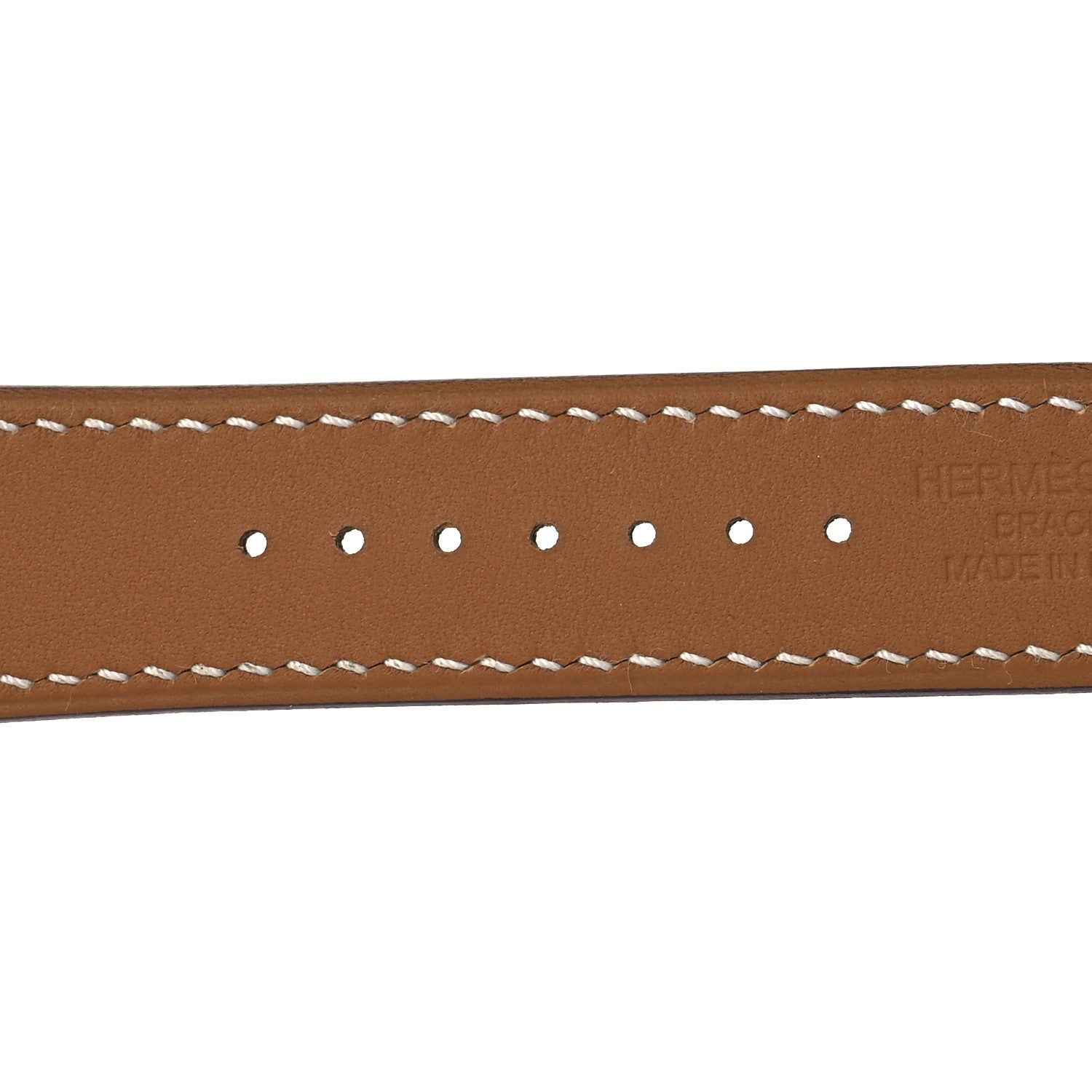 Hermes Barenia 42mm Apple Watch Single Tour Band Fauve 3 of 9