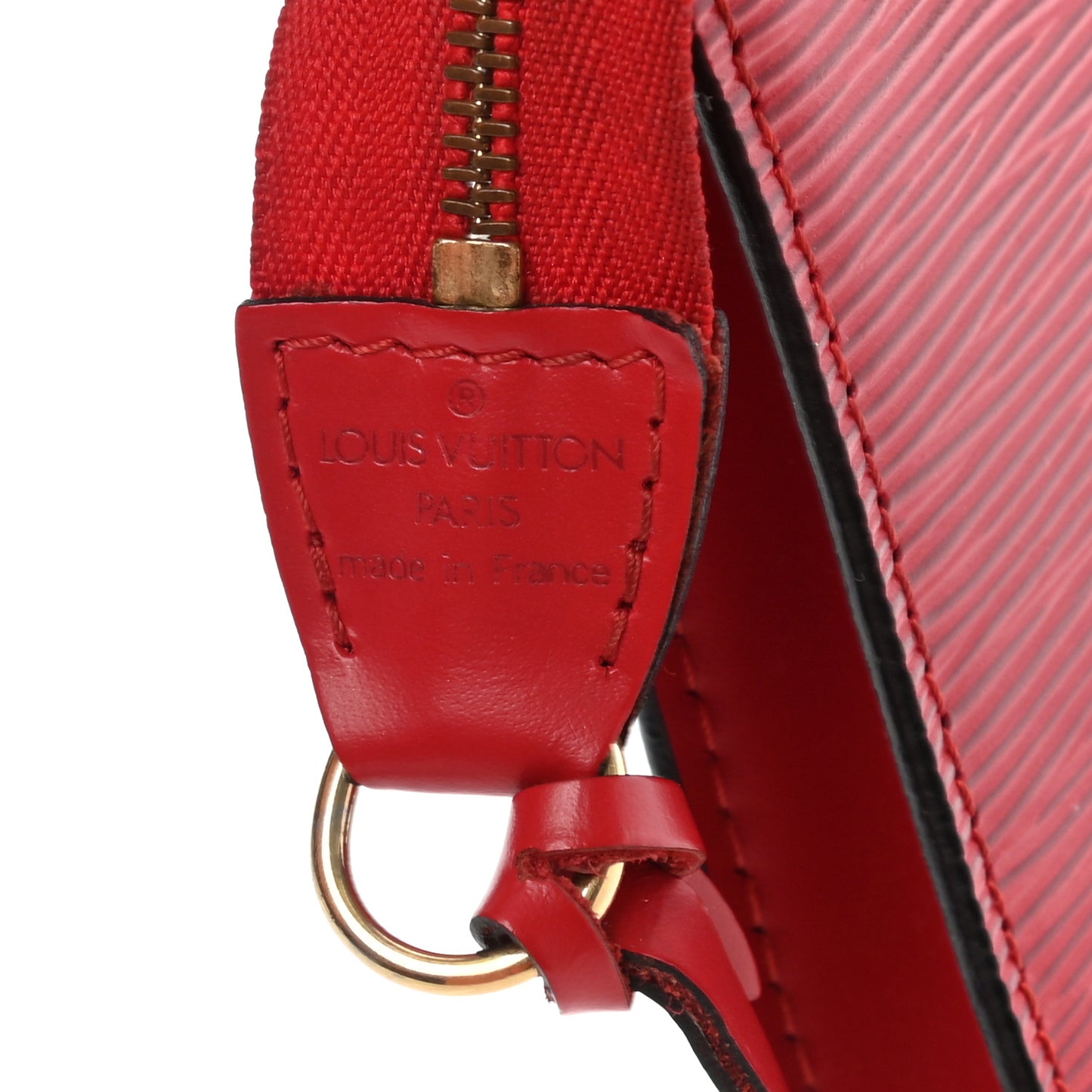Epi Pochette Accessories 24 Castillan Red