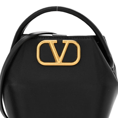 Valentino Garavani Nappa Mini Vlogo Bucket Bag Black 7 of 9