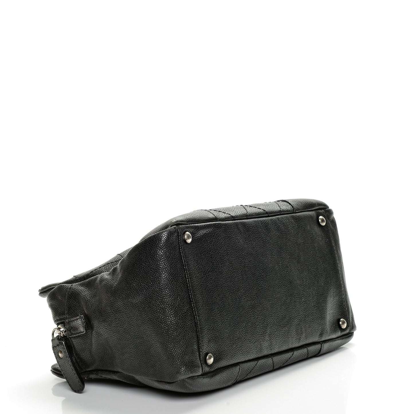 Distressed Caviar Outdoor Ligne Tote Black
