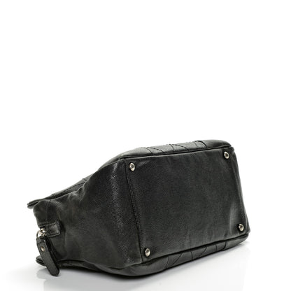 Chanel Distressed Caviar Outdoor Ligne Tote Black 4 of 7