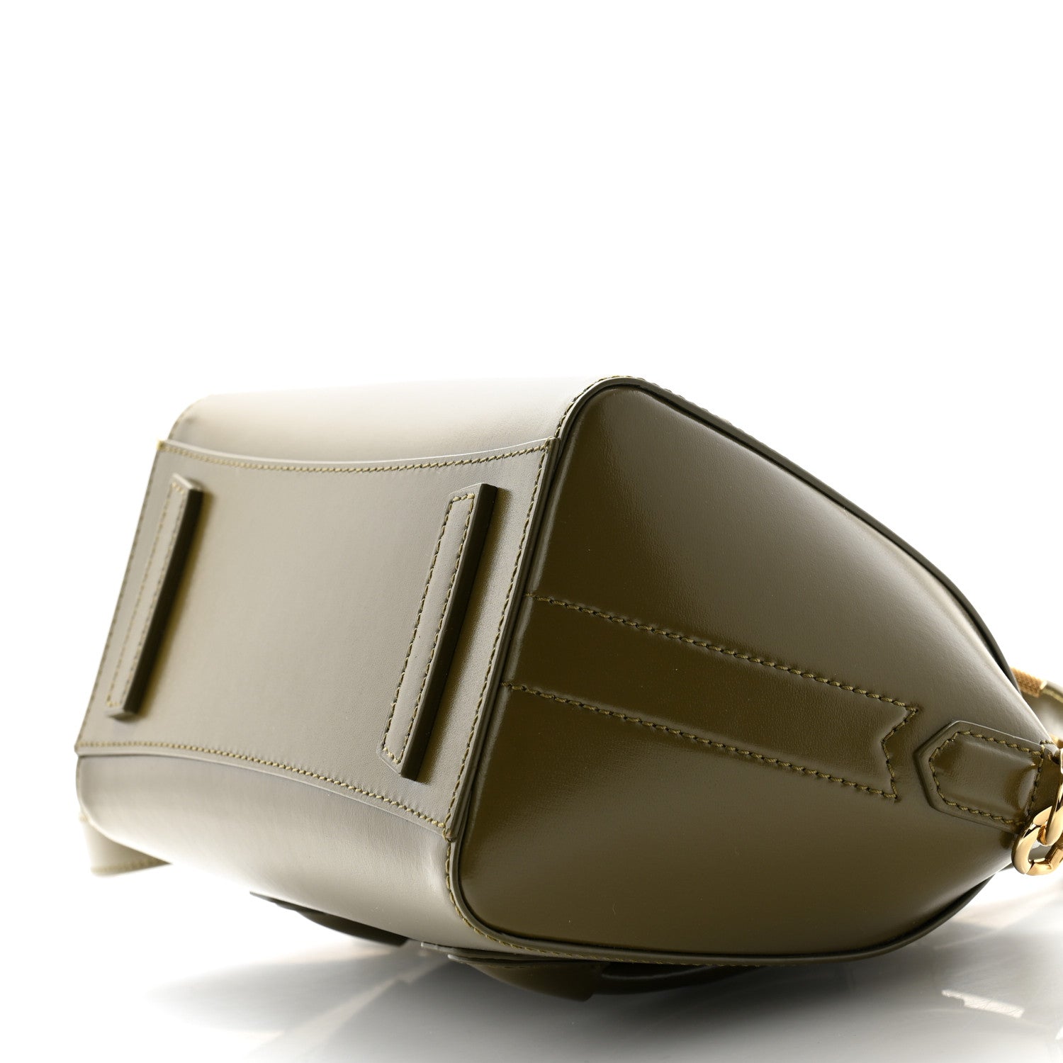 Givenchy Box Calfskin Mini Lock Antigona Shoulder Bag Dark Khaki 10 of 10