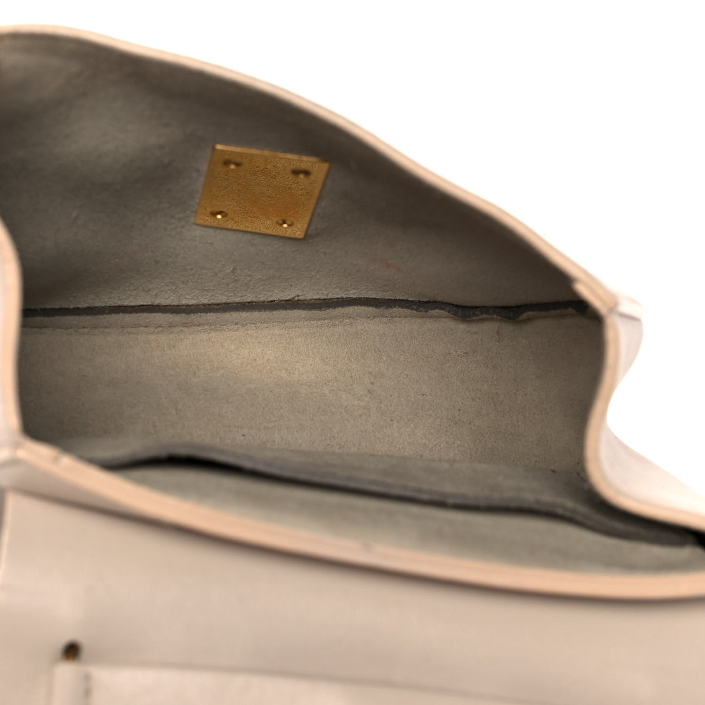 Calfskin Embossed Small Drew Shoulder Bag Abstract White