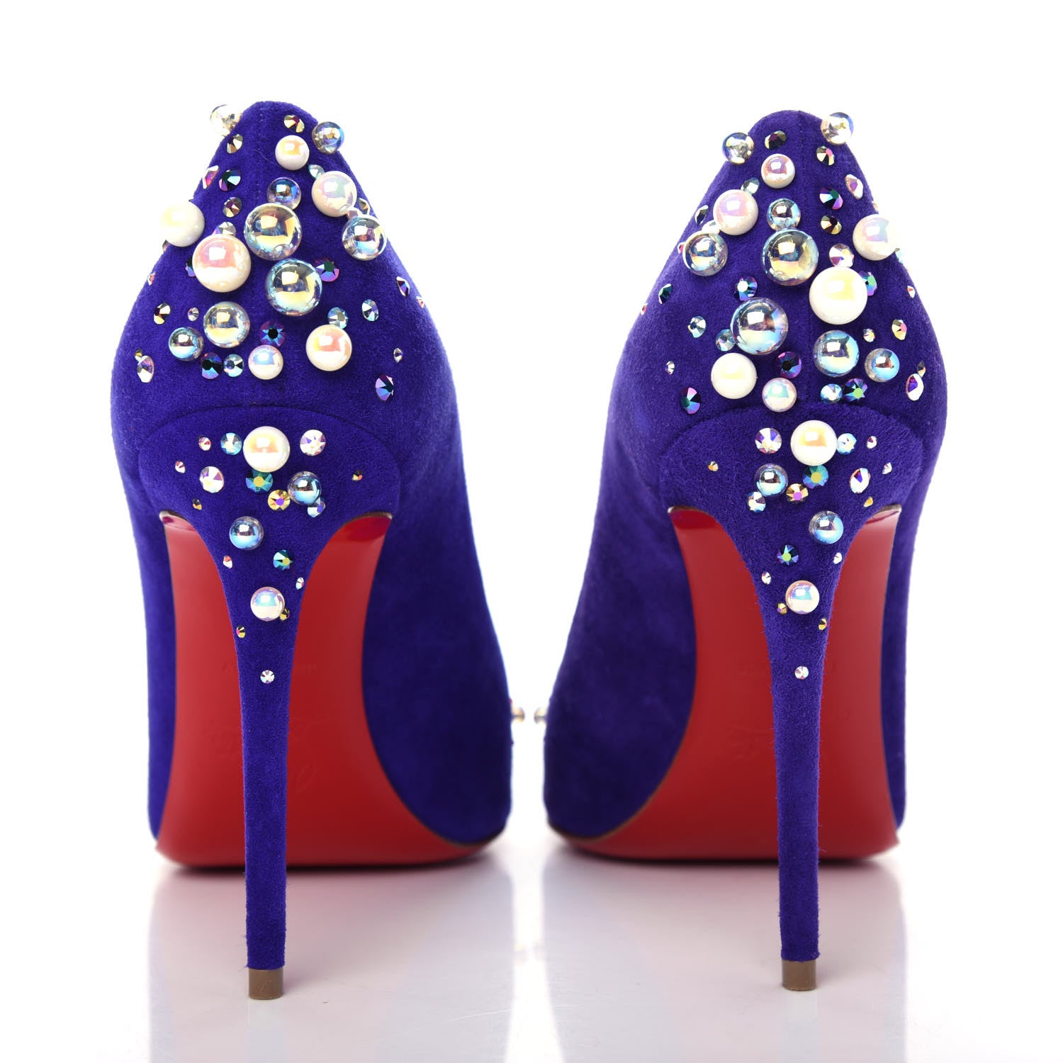 Christian Louboutin Suede Candidate 100 Pumps 37 Purple Pop 7 of 10