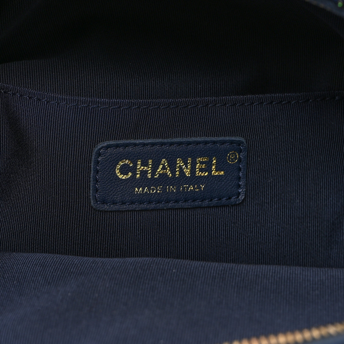 Tweed Front Pocket Backpack Navy