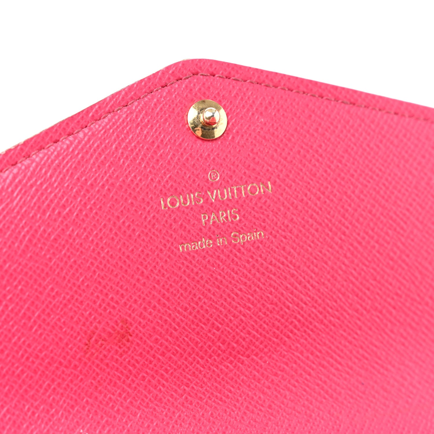 Louis Vuitton Damier Azur Studded Sarah Wallet NM Fuchsia 6 of 6