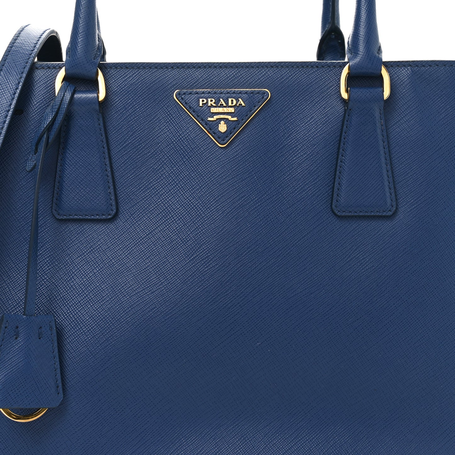 Saffiano Lux Medium Tote Bluette