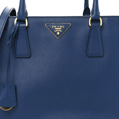 Prada Saffiano Lux Medium Tote Bluette 7 of 9