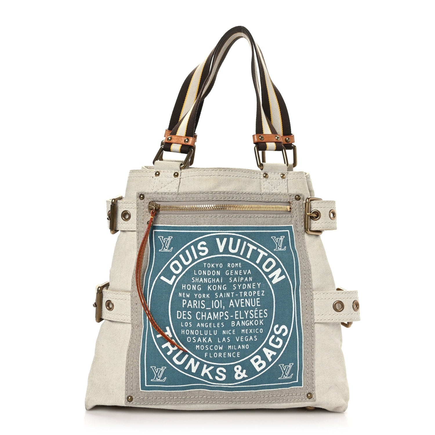 Louis Vuitton Toile Globe Shopper Cabas MM Blue 1 of 8