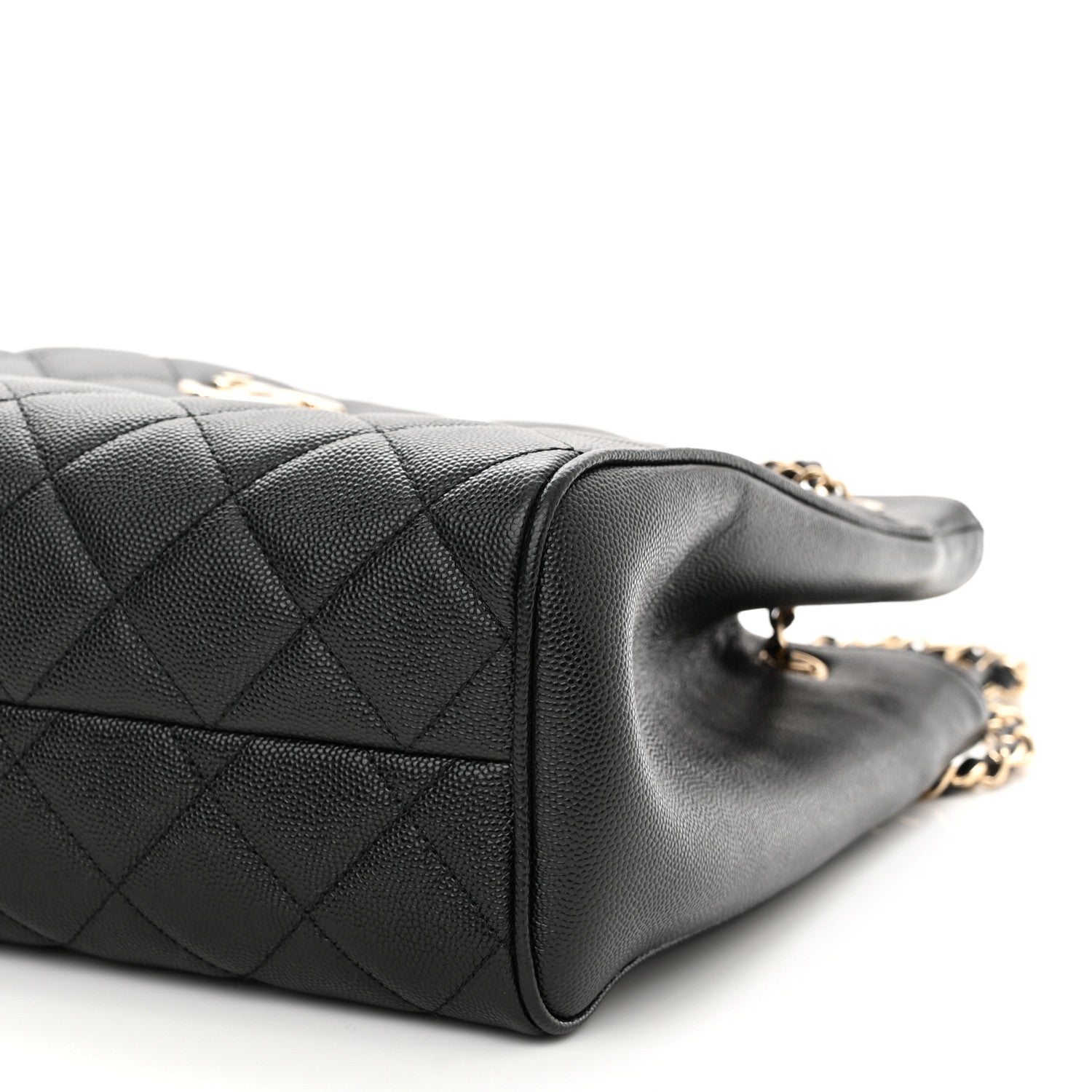 Chanel Caviar Quilted In Out Flap Shopping Tote Black 11 of 12