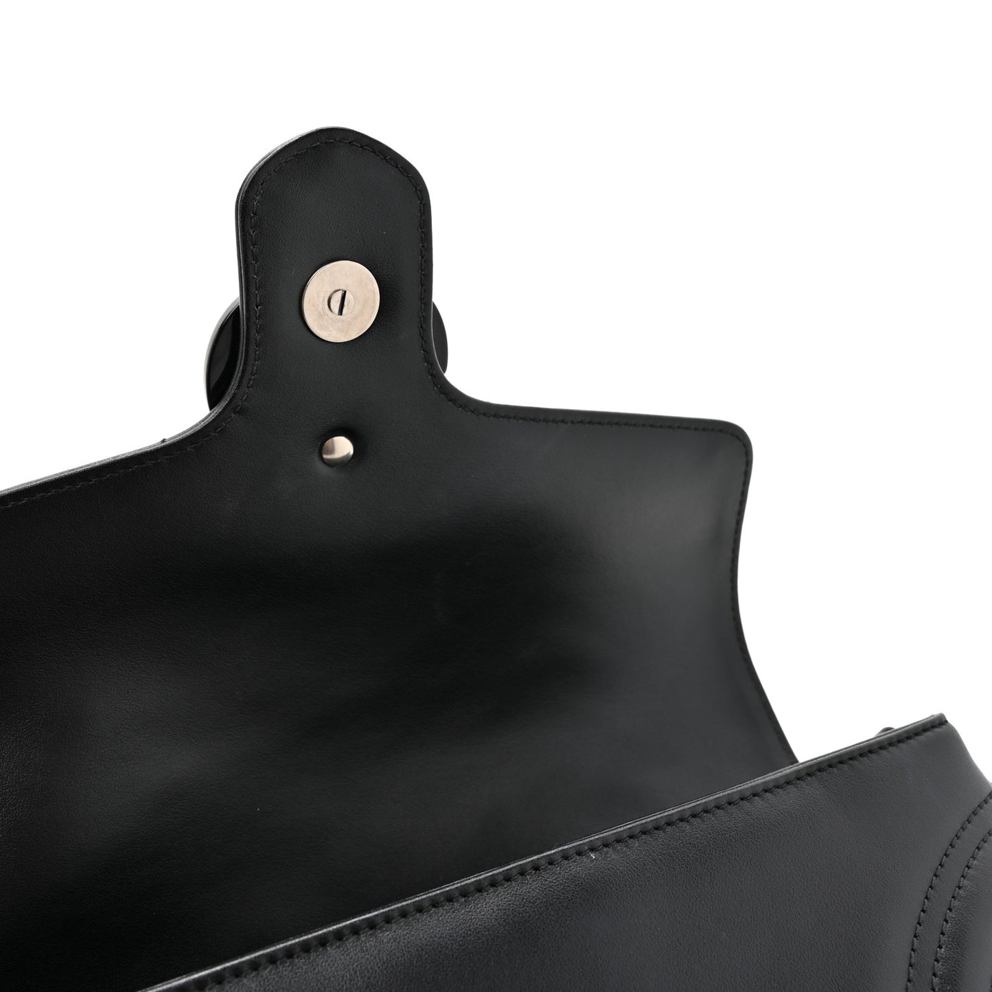 Calfskin Matelasse Monochrome GG Marmont Crossbody Shoulder Bag Black