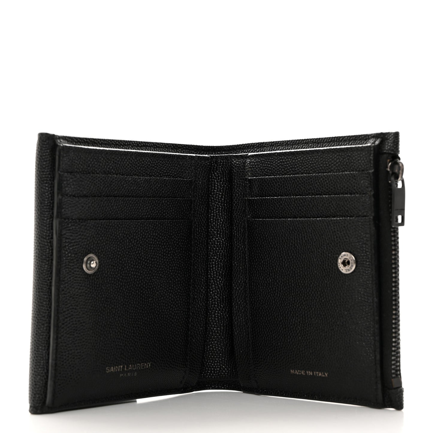 Grain De Poudre Uptown Monogram Compact Wallet Black