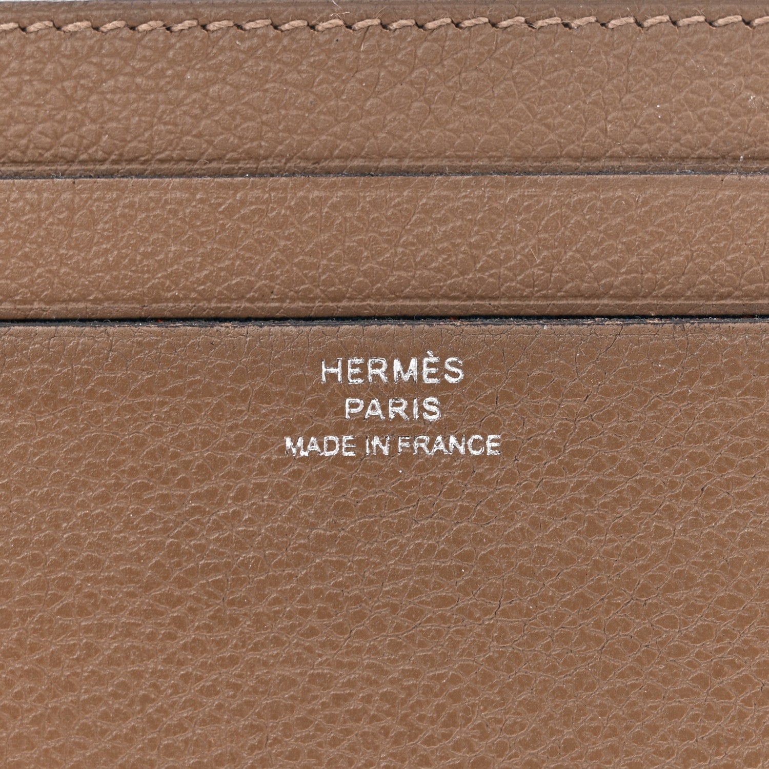 Hermes Evercolor Citizen Twill Card Case Etoupe 7 of 11