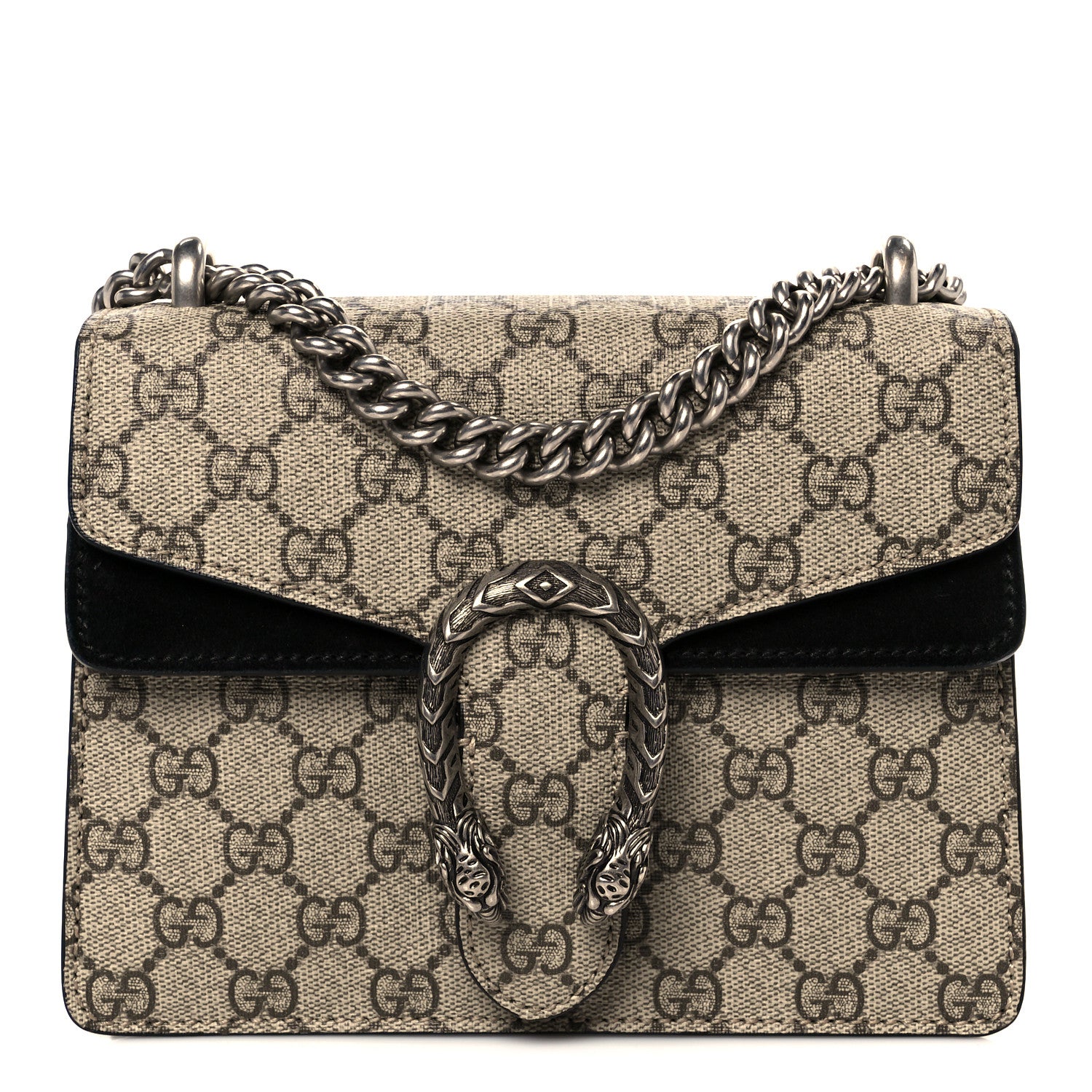 Gucci GG Supreme Monogram Mini Dionysus Shoulder Bag Black 1 of 10
