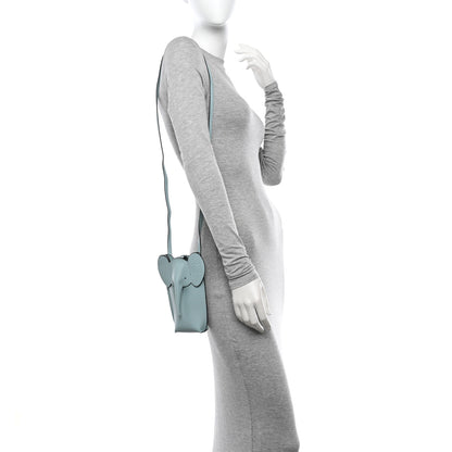 Loewe Calfskin Elephant Pouch Crossbody Bag Dusty Blue 2 of 12