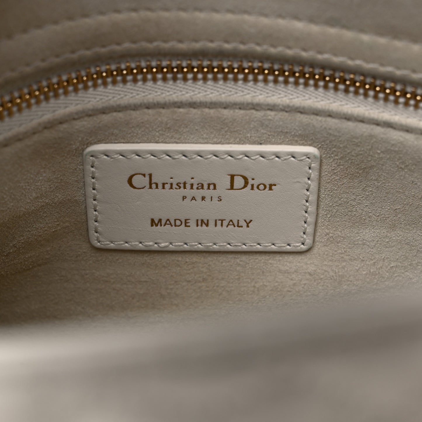 Lambskin Cannage Dioramour Heart Small Lady Dior White Red