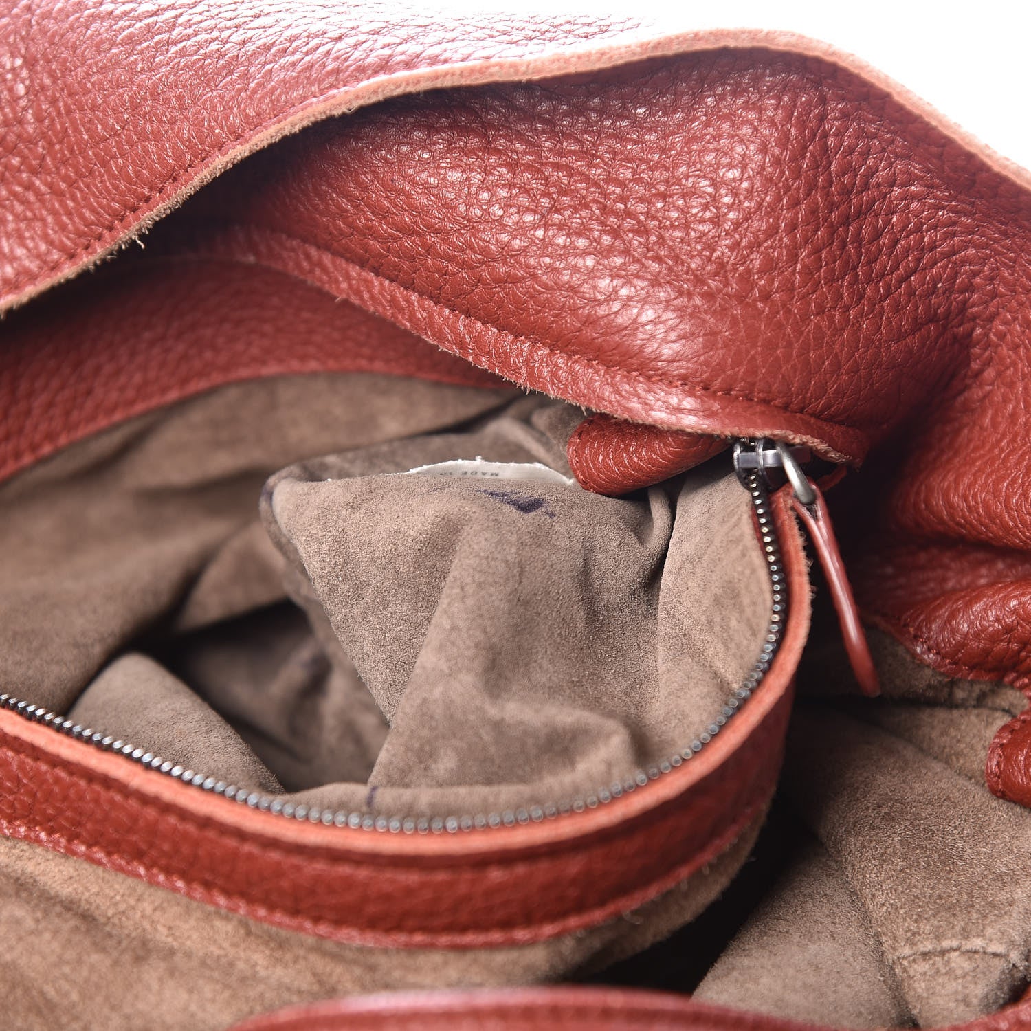 Bottega Veneta Washed Cervo Deerskin Large Hobo Brique 14 of 21