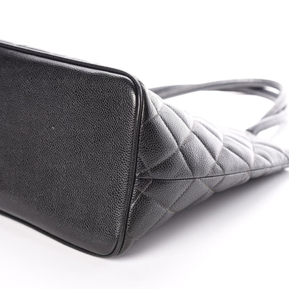 Chanel Caviar Quilted Medallion Tote Black 11 of 12