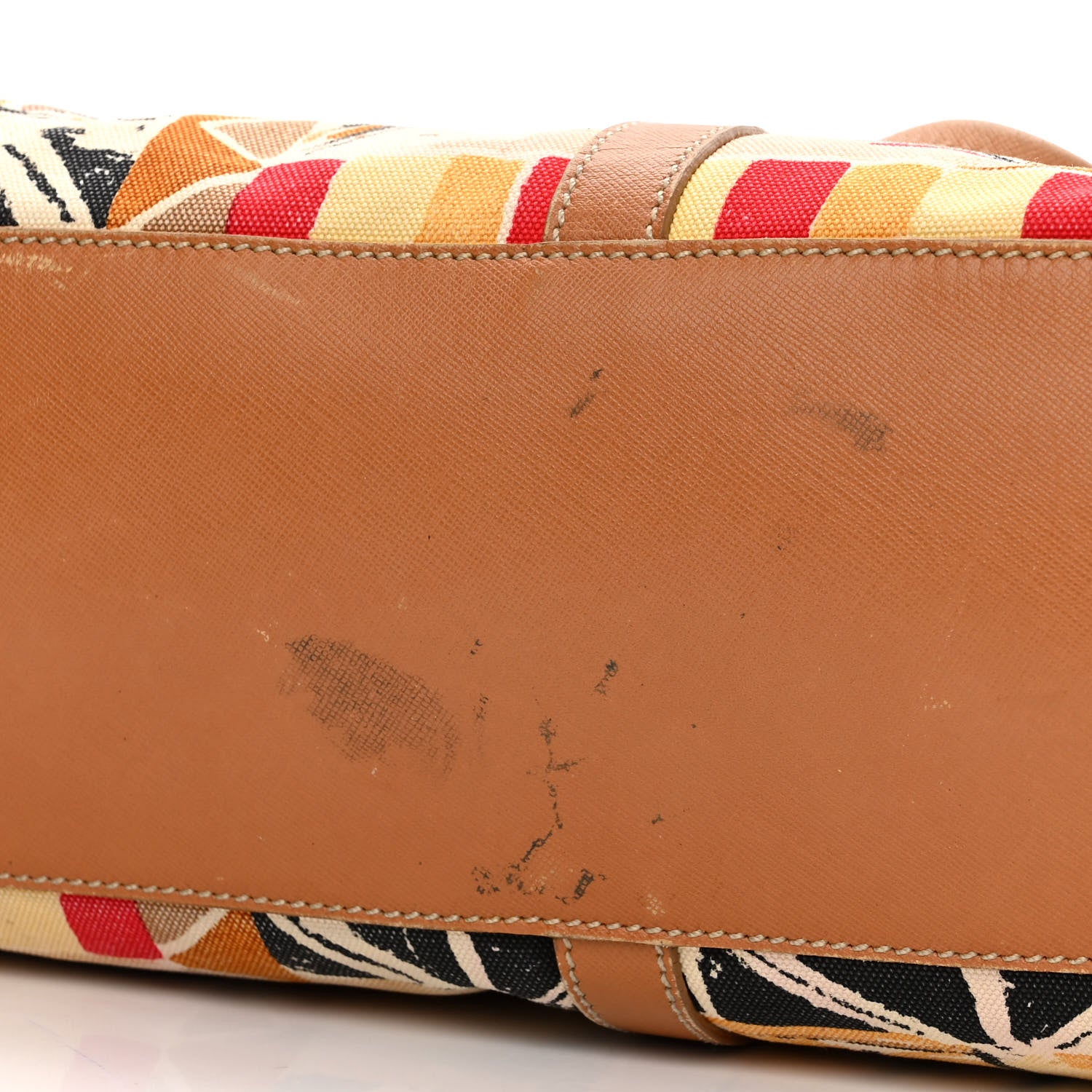 Prada Canvas Canapa Stampata Tote Kaki Venezia 10 of 14