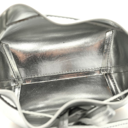 Mansur Gavriel Metallic Calfskin Bucket Bag Silver 5 of 8