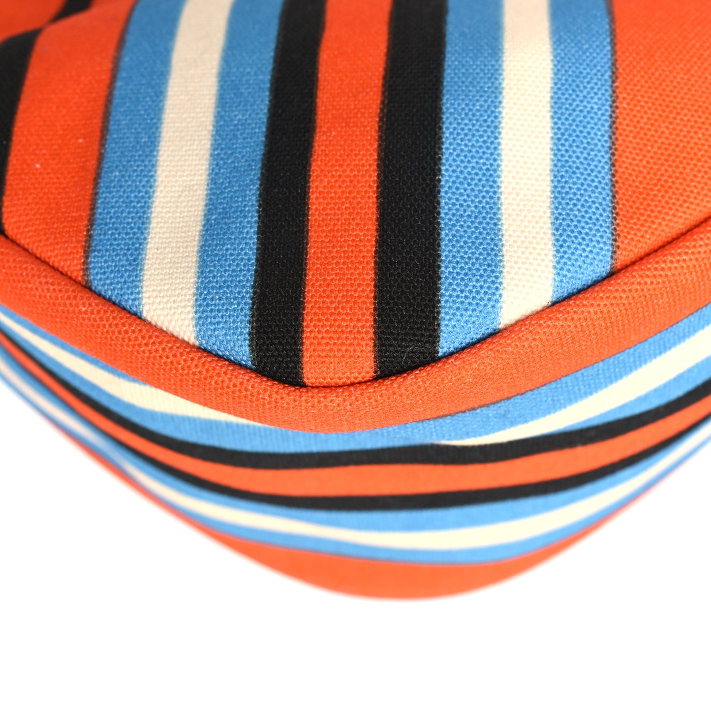 Canvas Baiadera Stripe Wristlet Pouch Arancio