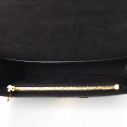 Louis Vuitton Calfskin Chain Louise MM Black 6 of 13